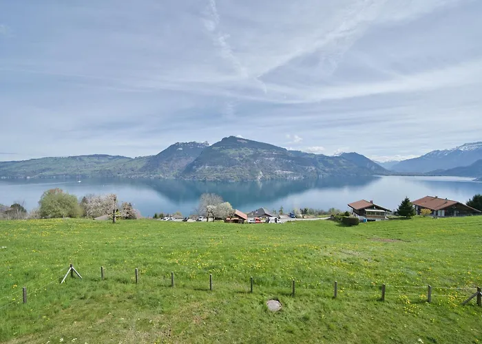 公寓 Dreamview Retreat - Breathtaking Views Krattigen